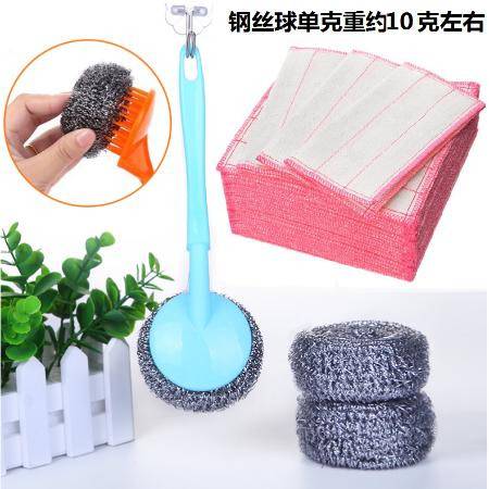 不生銹不掉渣大號鋼絲球清潔球批發洗完刷鍋神器廚房用品清潔神器zzx
